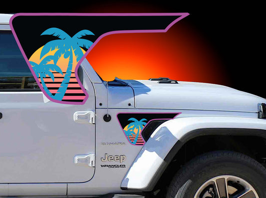 fender vent for the JL or JT 2018 or newer Palm tree