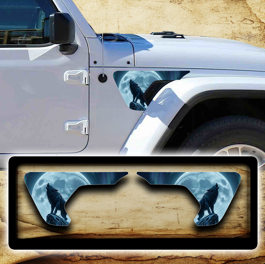 fender vent for the JL or JT 2018 or newer Blue wolf moon
