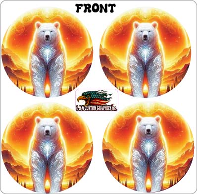 Inside vent decals polar bear decal