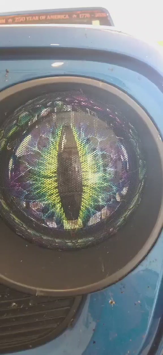 Green dragon Headlight Decals 180