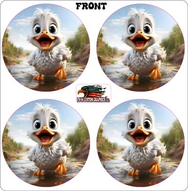 Inside vent decals Duck decal