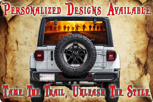 remembrance Rear window see through graphic.