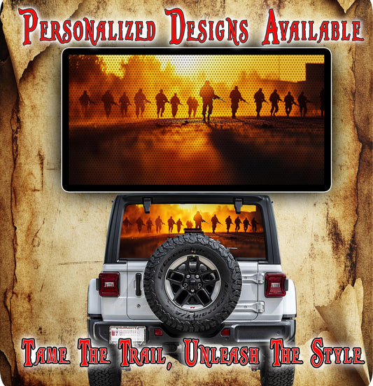 remembrance Rear window see through graphic.