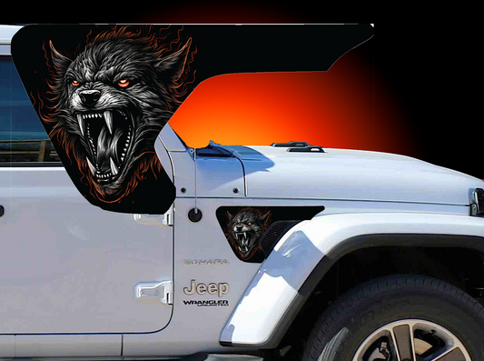 fender vent for the JL or JT 2018 or newer Wolf head