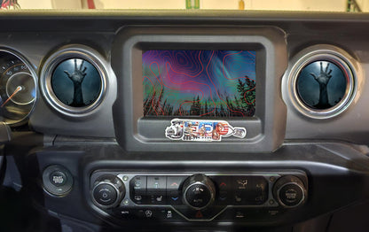 Inside vent decals Zombie hand