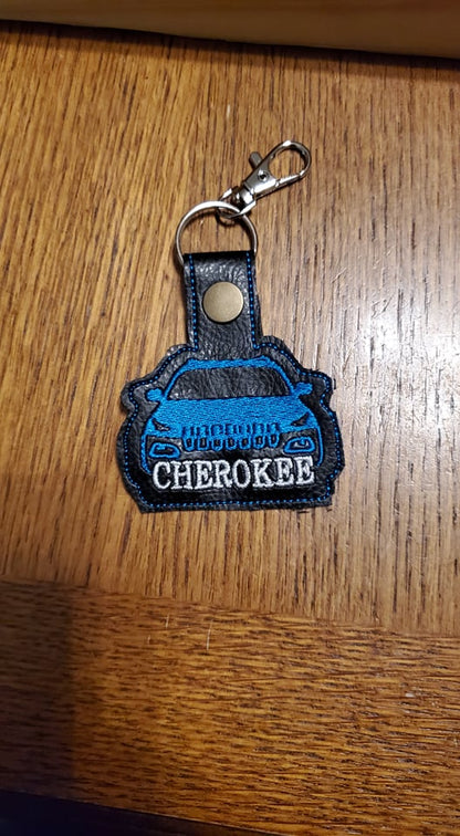 Custom Embroidered key chains KL front