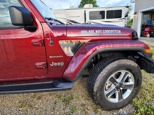 Jeep fender vent for the JL or JT 2018 or newer