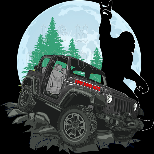 Bad Moon Jeep and Bigfoot