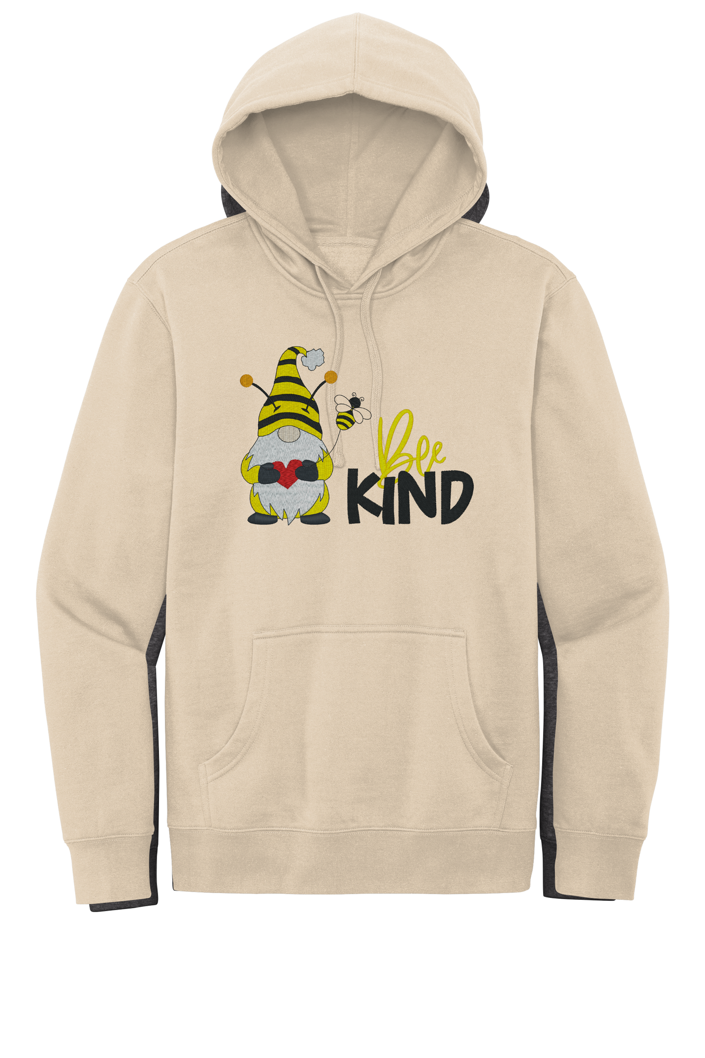 Embordered Hoodie bee kind Gnomes