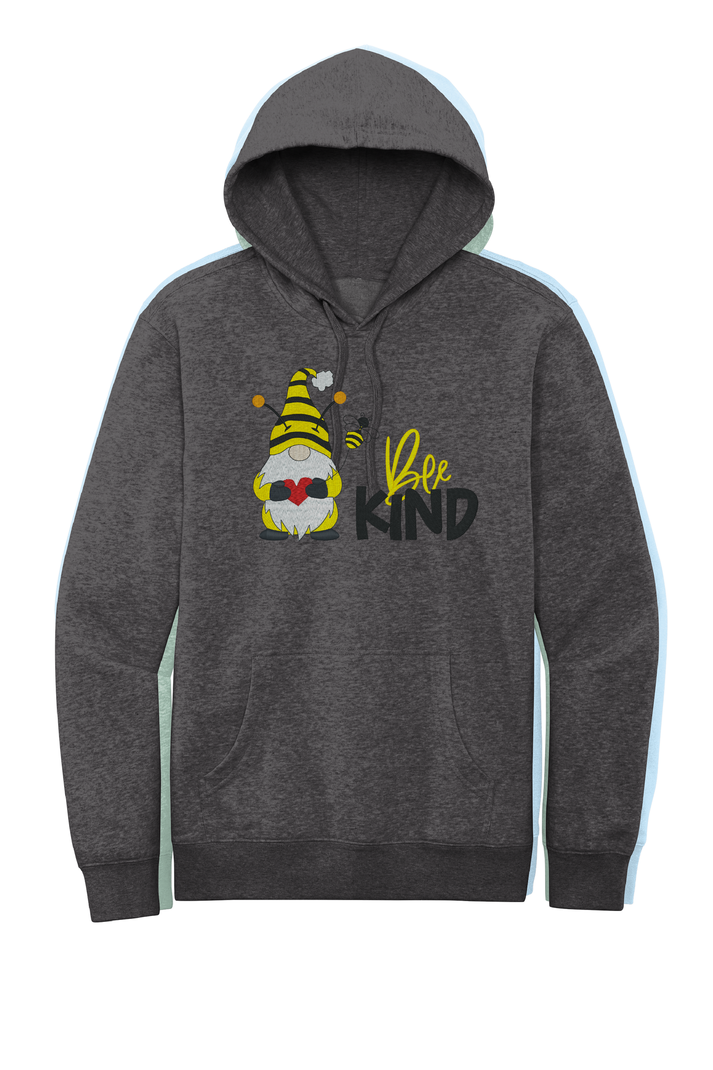 Embordered Hoodie bee kind Gnomes