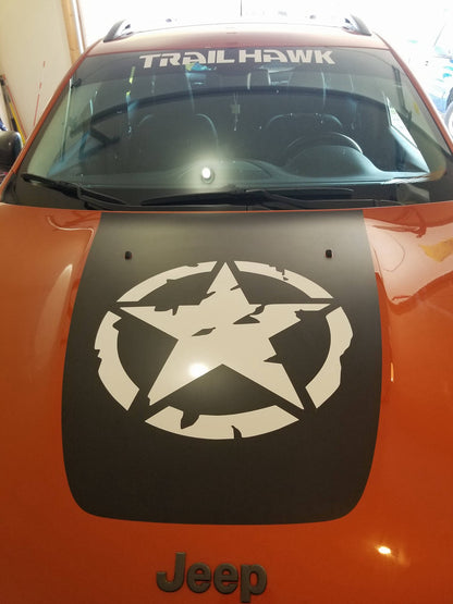 Jeep Hood decal I can customize this decal
