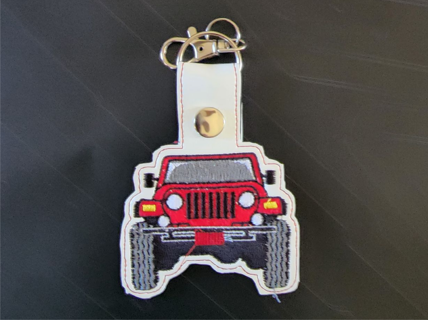 Custom wrangler Embroidered key chains