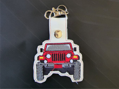 Custom wrangler Embroidered key chains