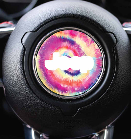 Steering wheel decal