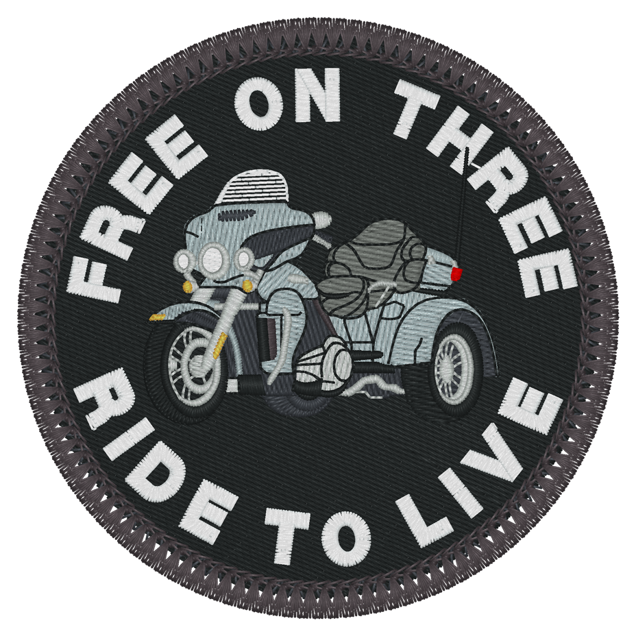 Tri glide free on three patch – L & M custom graphics LLC